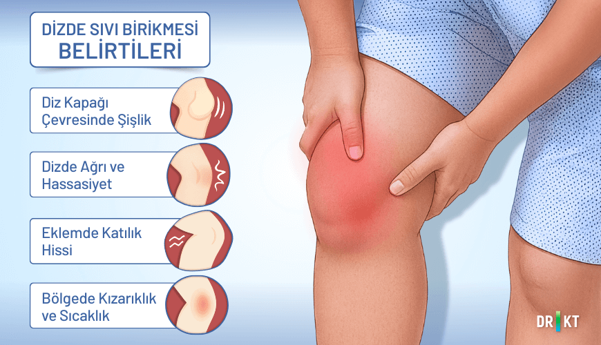 Dizde sıvı birikmesi belirtileri