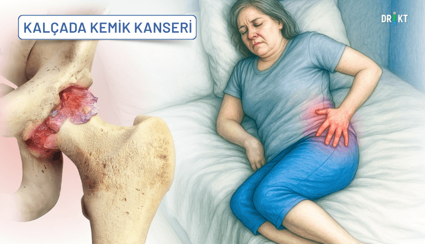  Geceleri artan ve dinlenmekle geçmeyen sol veya sağ kalça kemiği ağrısı, altta yatan bir kemik kanseri belirtisi olabilir.