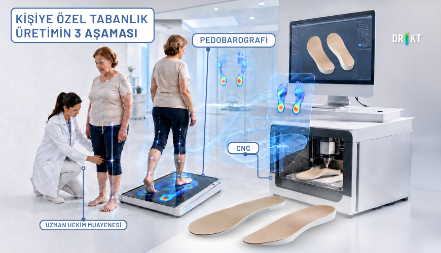 Kişiye özel tabanlık üretiminin 3 aşaması