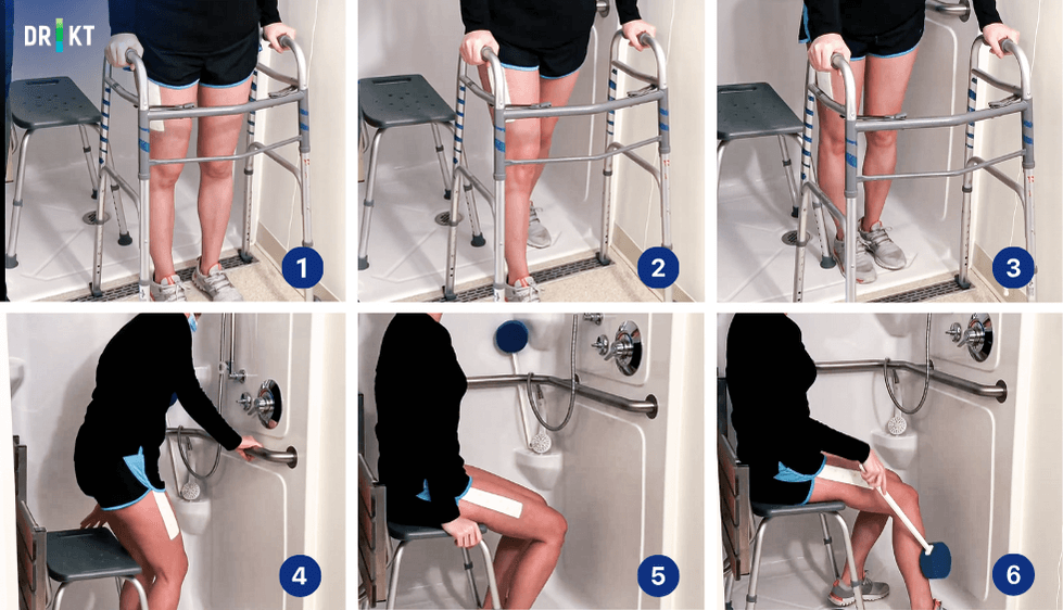 shower after prosthesis surgeryfollowing bath