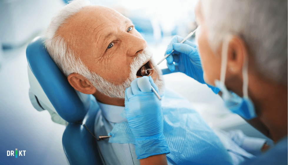 dentist after denture surgery