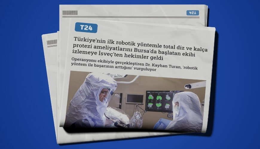 Türkiye'de ilk robotik diz protezi ameliyatı 2016 yılında Op. Dr. Kayhan Turan ve ekibi tarafından Bursa'da gerçekleştirilmiştir.